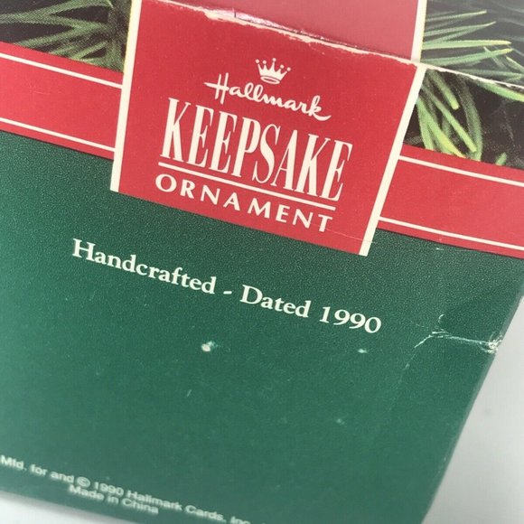 Hallmark Keepsake Ornament Our First Christmas Together 1990 Fox Couple Vintage - Picture 9 of 12